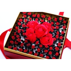Box fleur en ambre