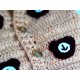 Gilet en crochet marron pour bébé